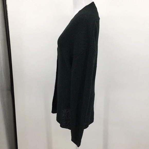 Margaret O Leary Cardigan Womens 2 Green Knit‎ Wool Sweater V Neck Vintage - Picture 4 of 15